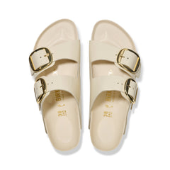 Arizona Big Buckle High Shine Ecru Natural Leather Patent
