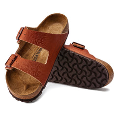 Arizona Ginger Brown Embossed Natural Leather