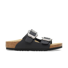 Arizona Kids Flower Buckle Black Birko-Flor
