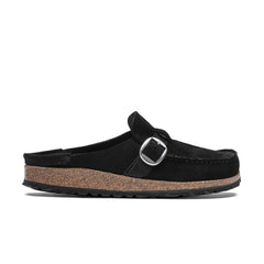 Buckley Black Suede Leather