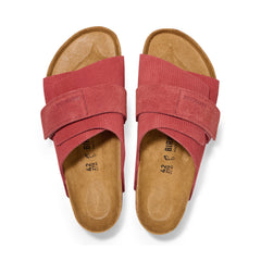Kyoto Corduroy Sienna Red Embossed Suede