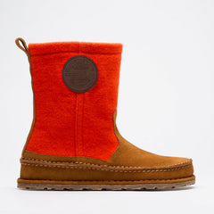 Lahti Mink/Flame Wool/Suede Leather