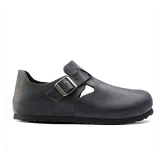 London Black Oiled Leather