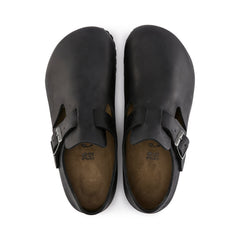 London Black Oiled Leather