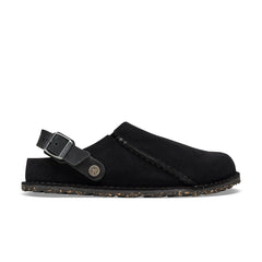 Lutry Black Suede Leather