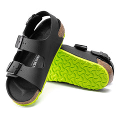 Milano Kids Desert Soil Black/Lime Birko-Flor