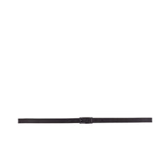 Ohio Black Grained Leather 20mm One Size