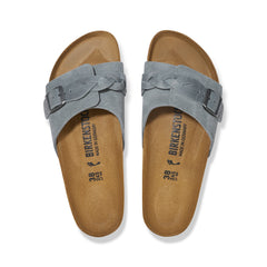 Oita Braided Basalt Grey Suede Leather