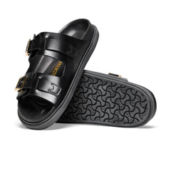 St Barths Black Natural Leather