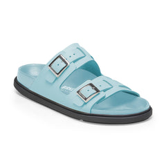 St Barths Mineral Blue Natural Leather