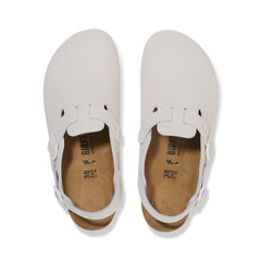 Tokio Antique White Suede Leather