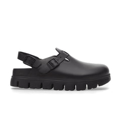 Tokio Chunky Exquisite Black Smooth Leather