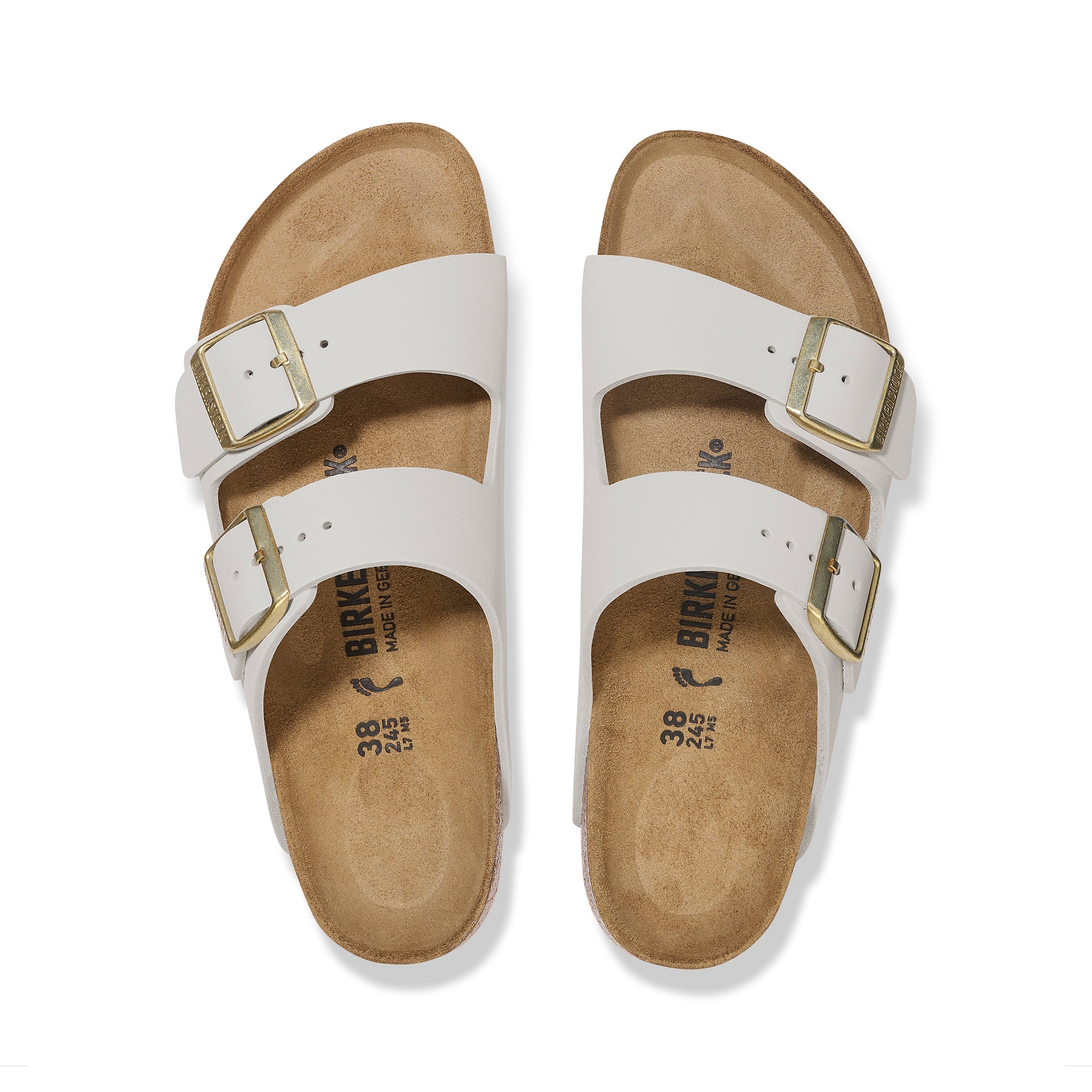 Arizona Antique White Nubuck Leather