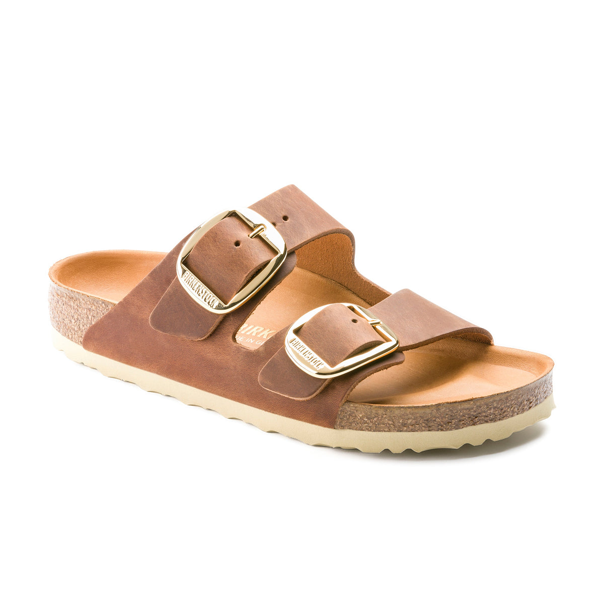 Arizona Big Buckle Cognac Oiled Leather