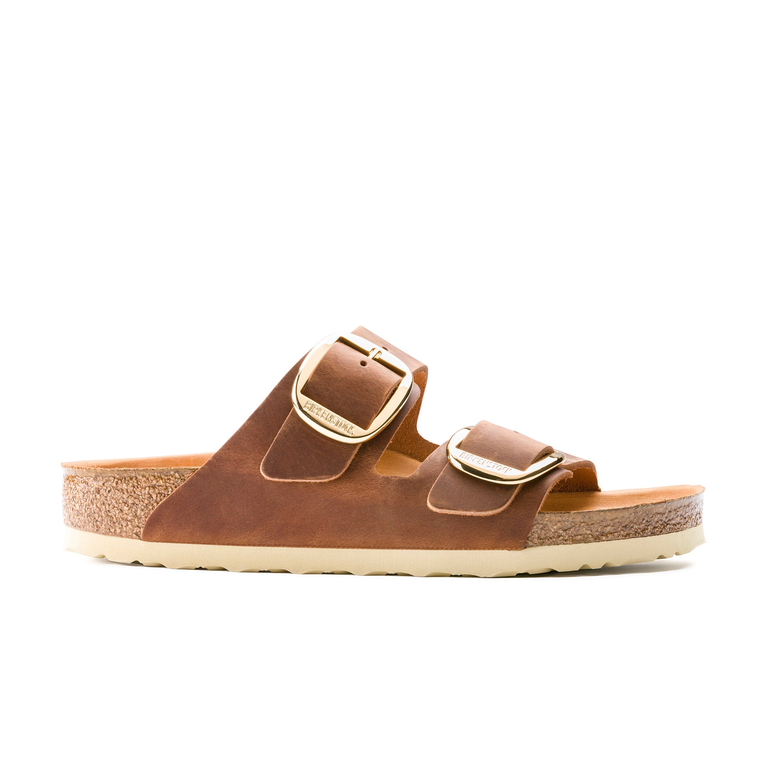Arizona Big Buckle Cognac Oiled Leather