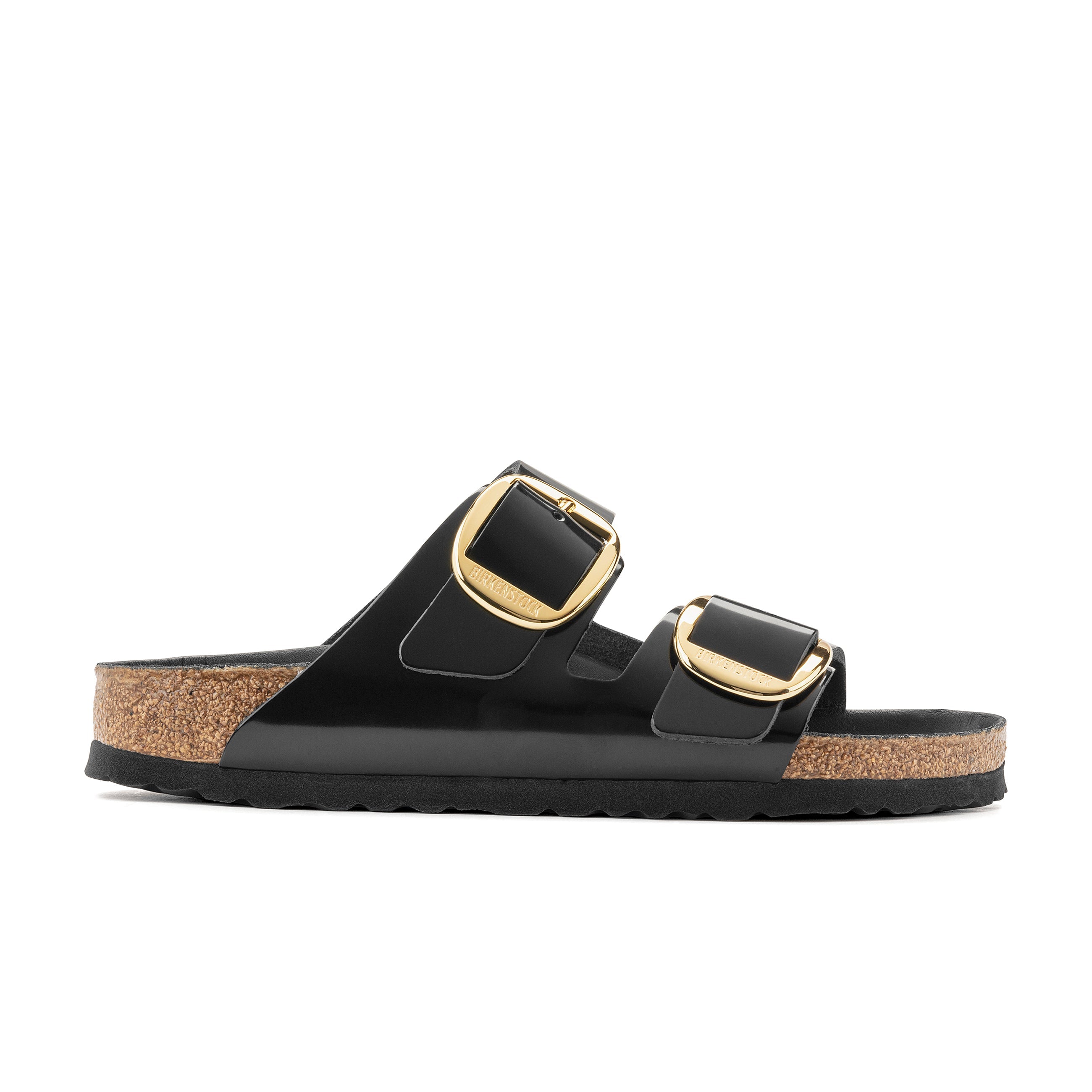 Arizona Big Buckle High Shine Black Natural Leather Patent