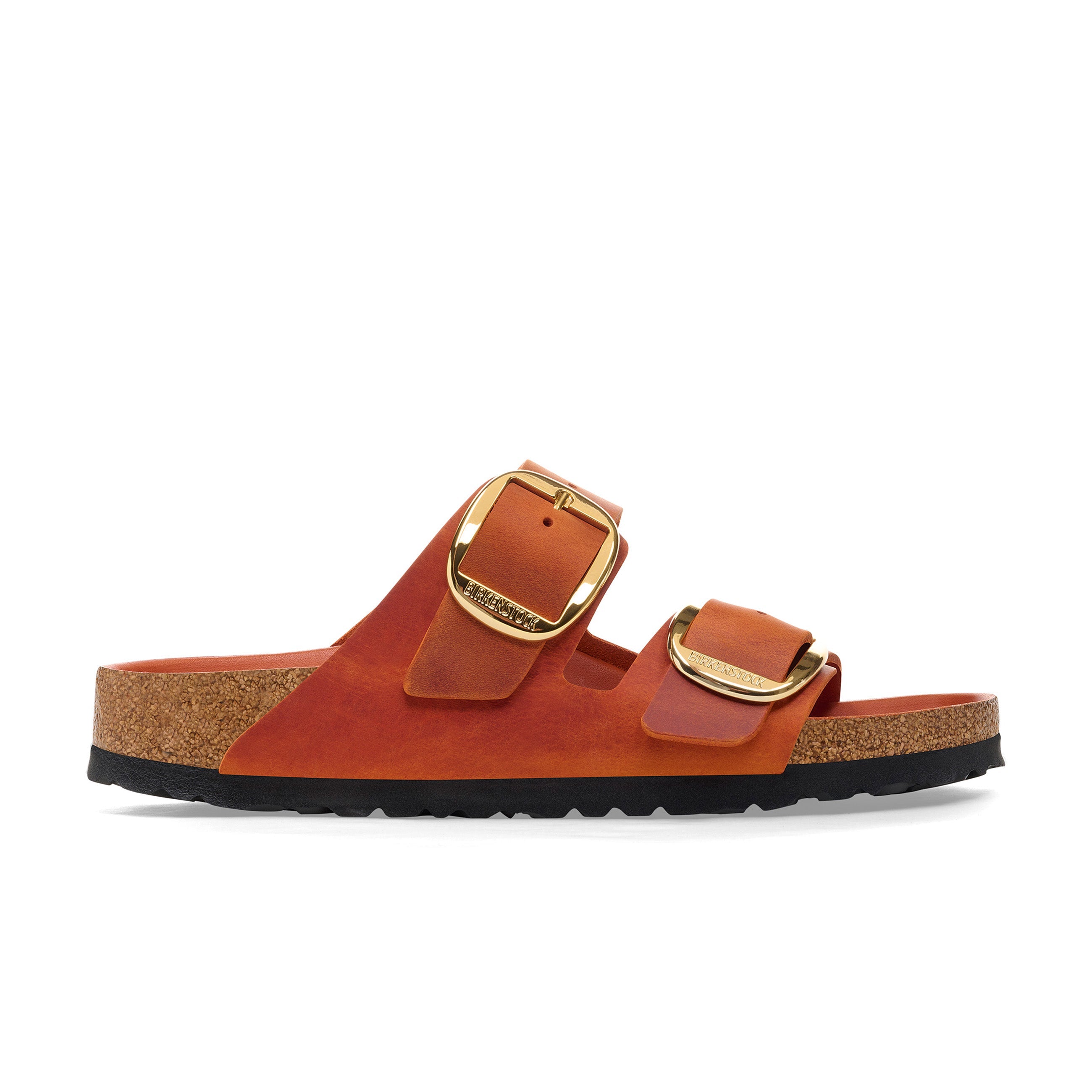Arizona Big Buckle Burnt Orange Oiled Leather