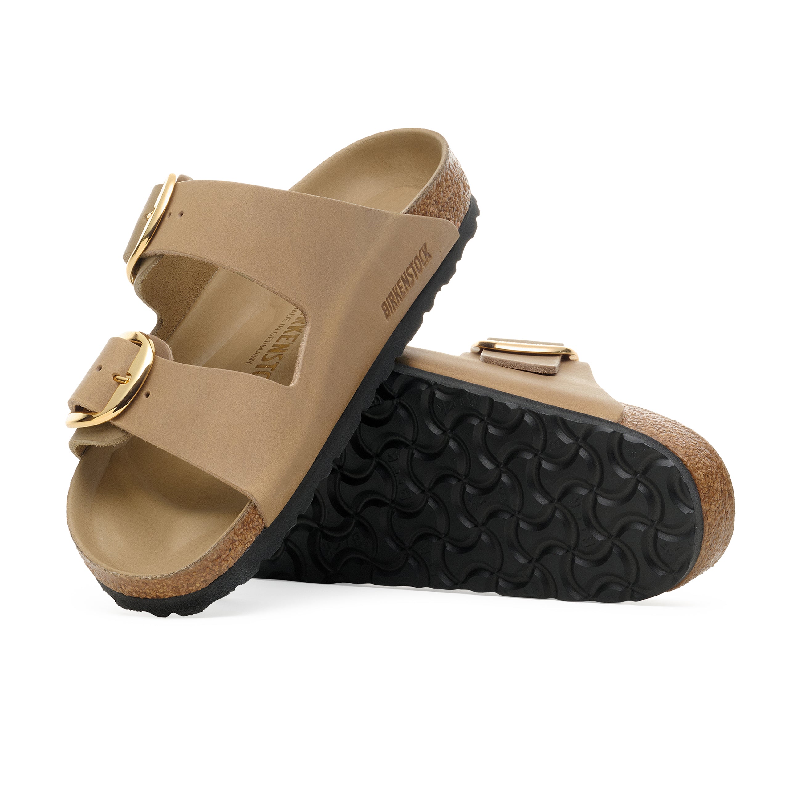 Arizona Big Buckle Tabacco Brown Oiled Leather