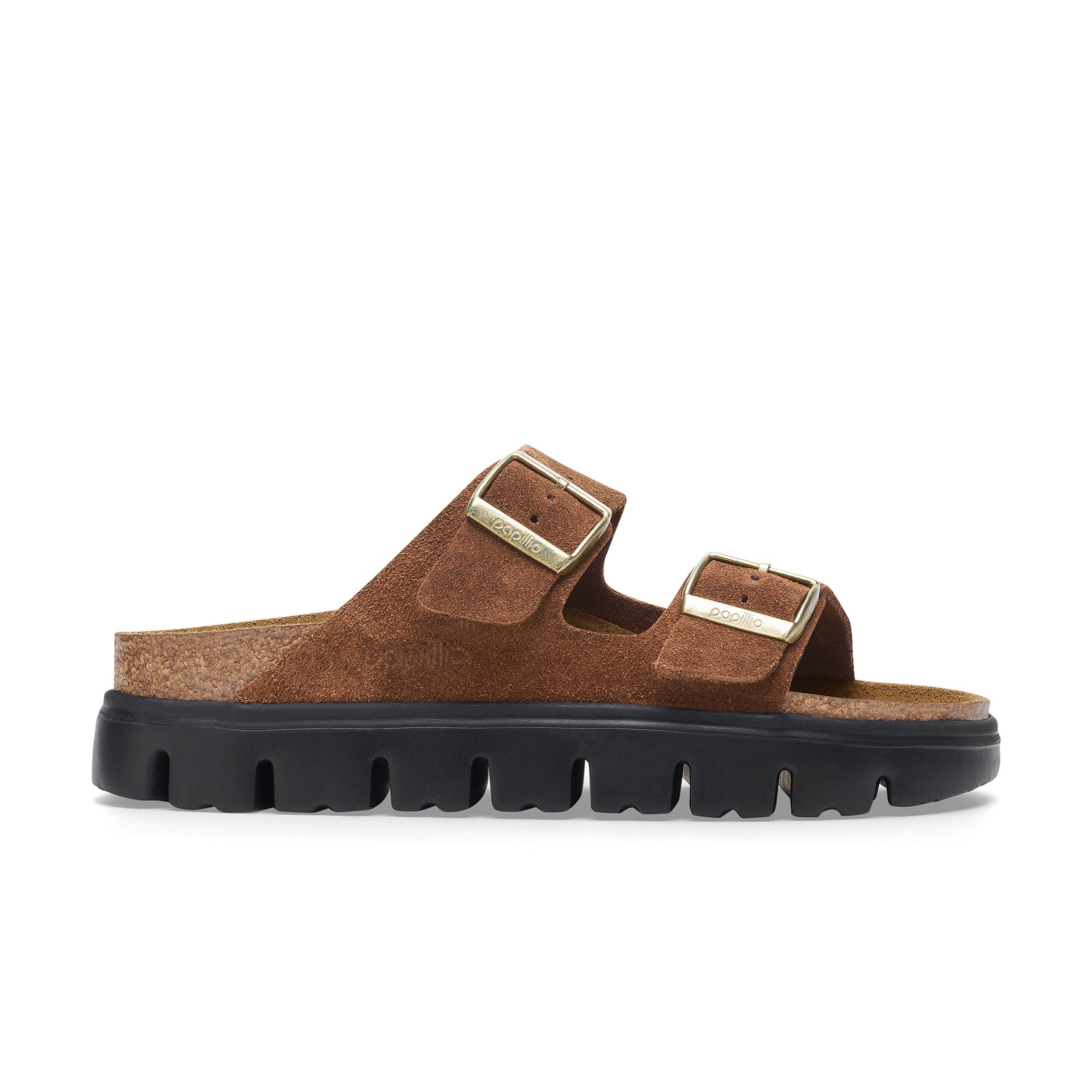 Arizona Chunky Dark Tea Suede Leather