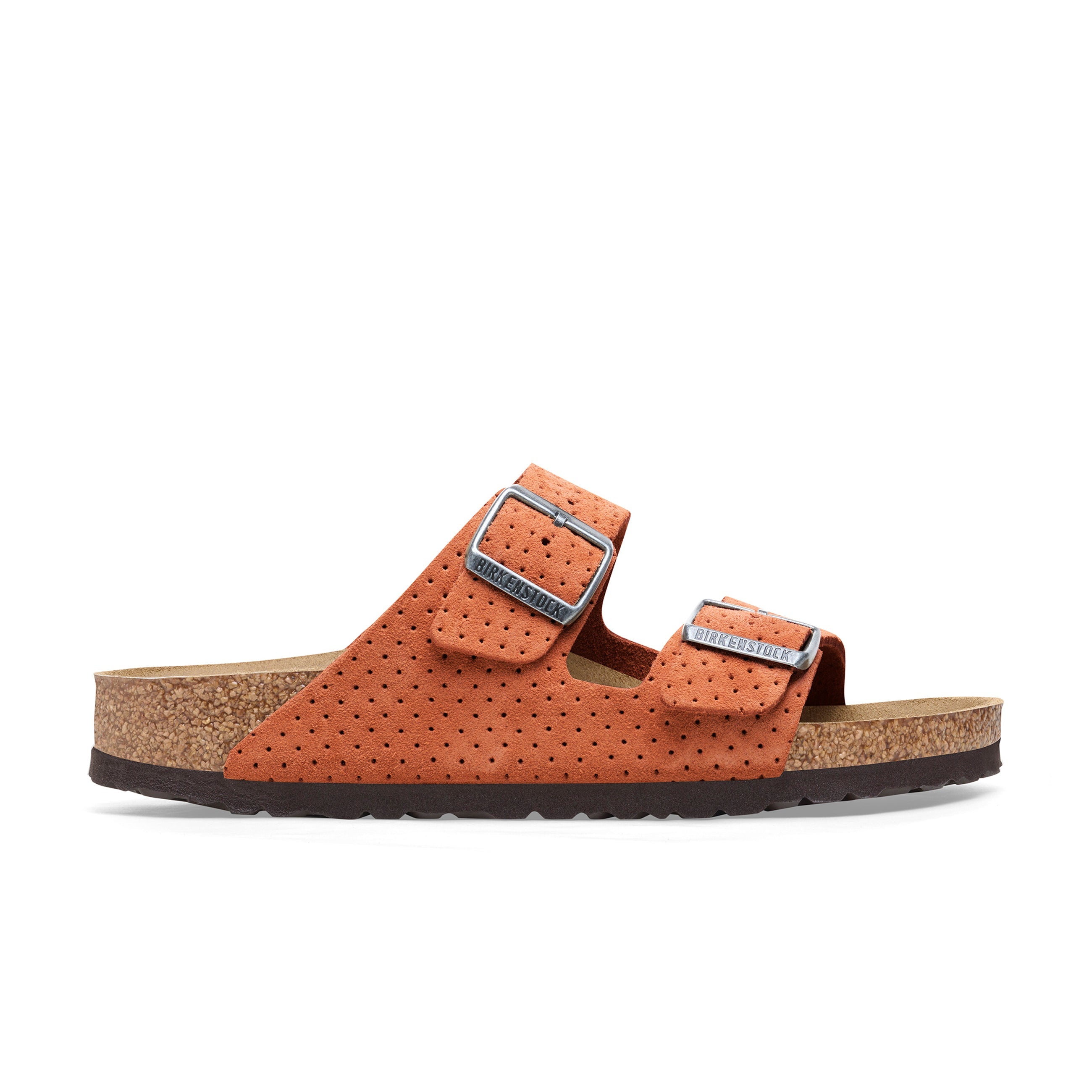 Arizona Burnt Orange Embossed Suede Leather