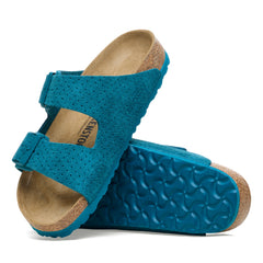 Arizona Deep Turquoise Embossed Suede Leather
