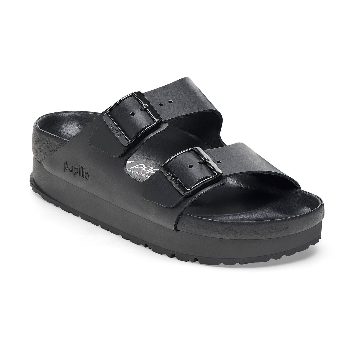 Arizona Exquisite Flex Platform Black Smooth Leather