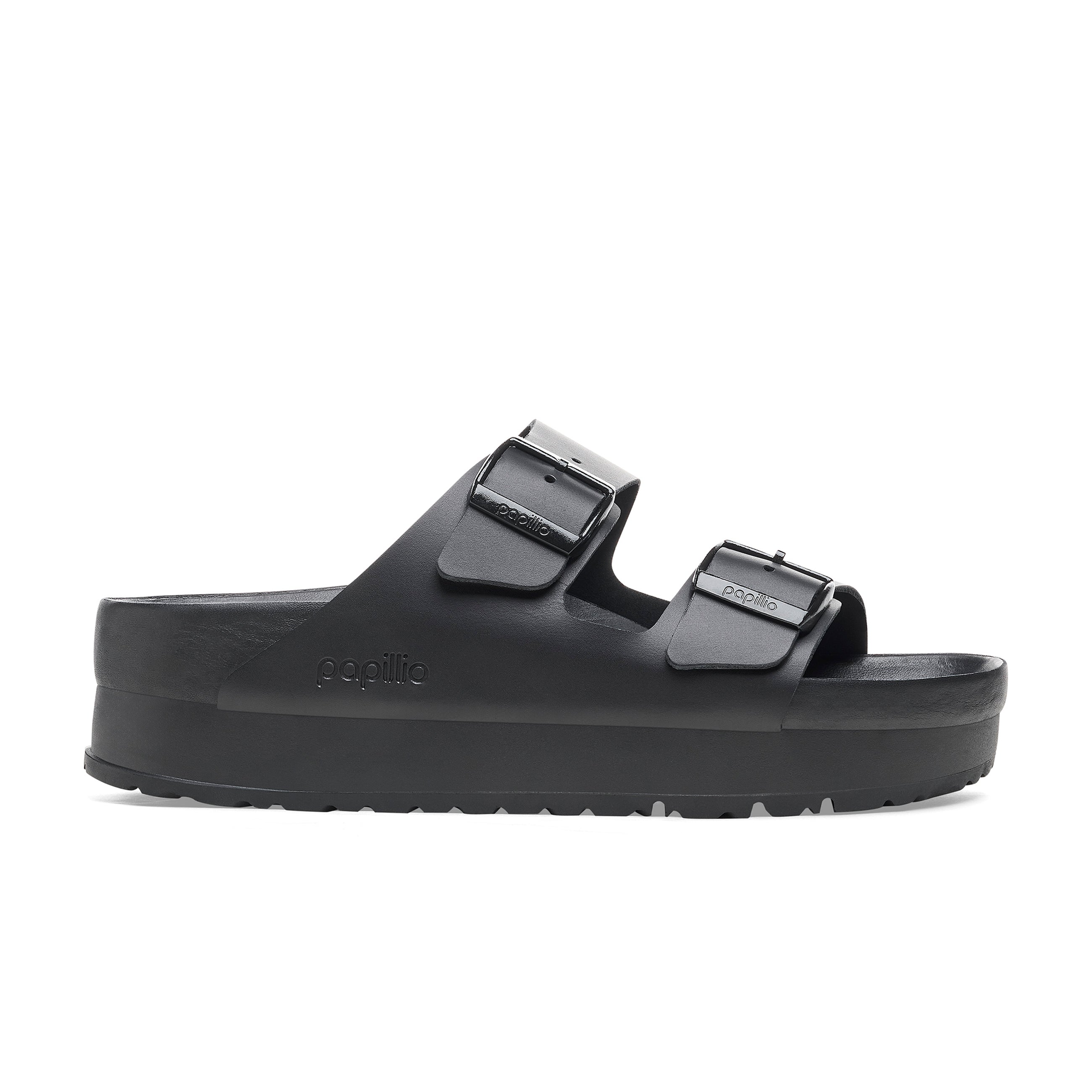 Arizona Exquisite Flex Platform Black Smooth Leather