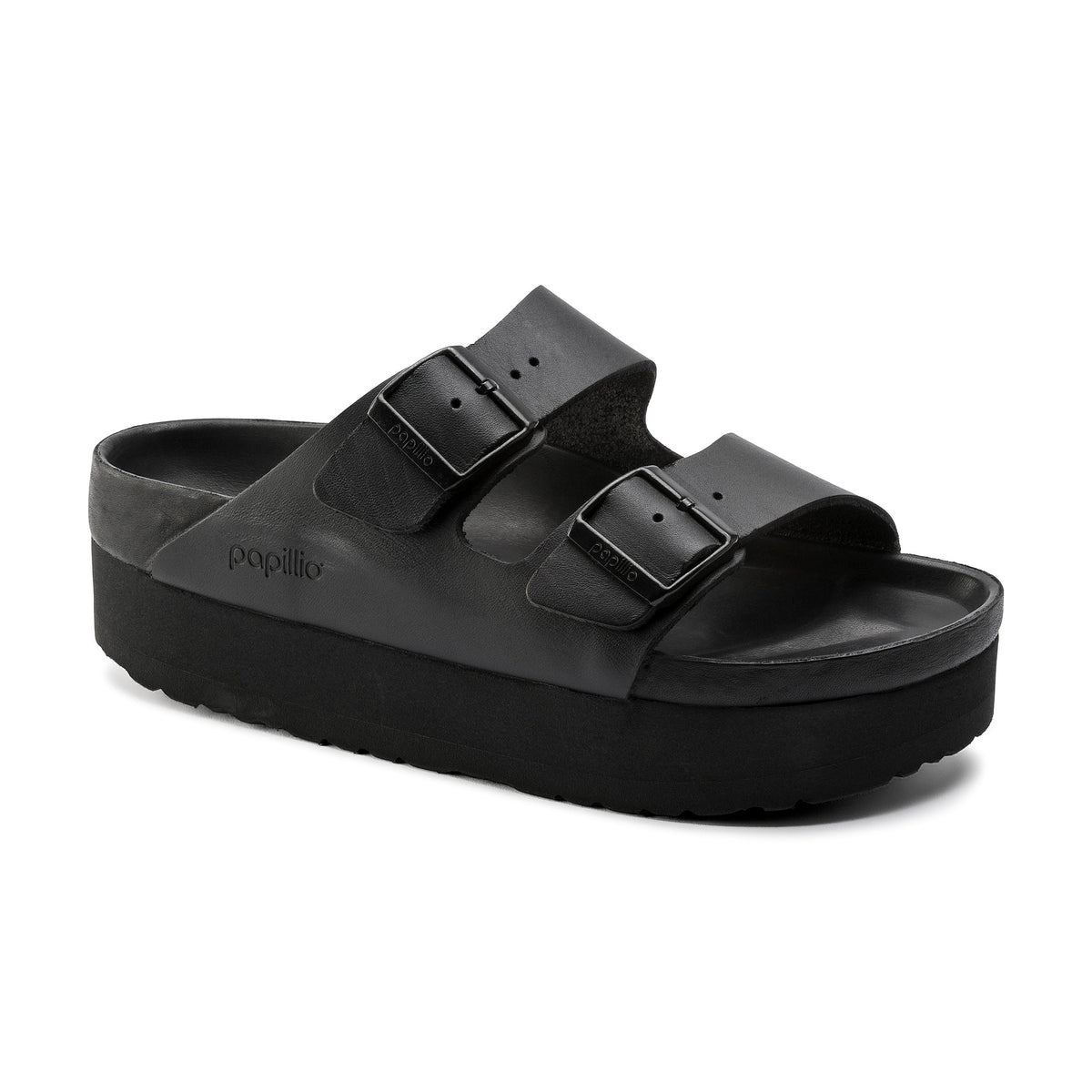 Arizona Exquisite Platform Black Natural Leather