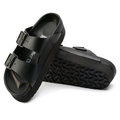 Arizona Exquisite Platform Black Natural Leather