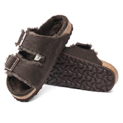 Arizona Shearling Mocca Suede Leather/Shearling