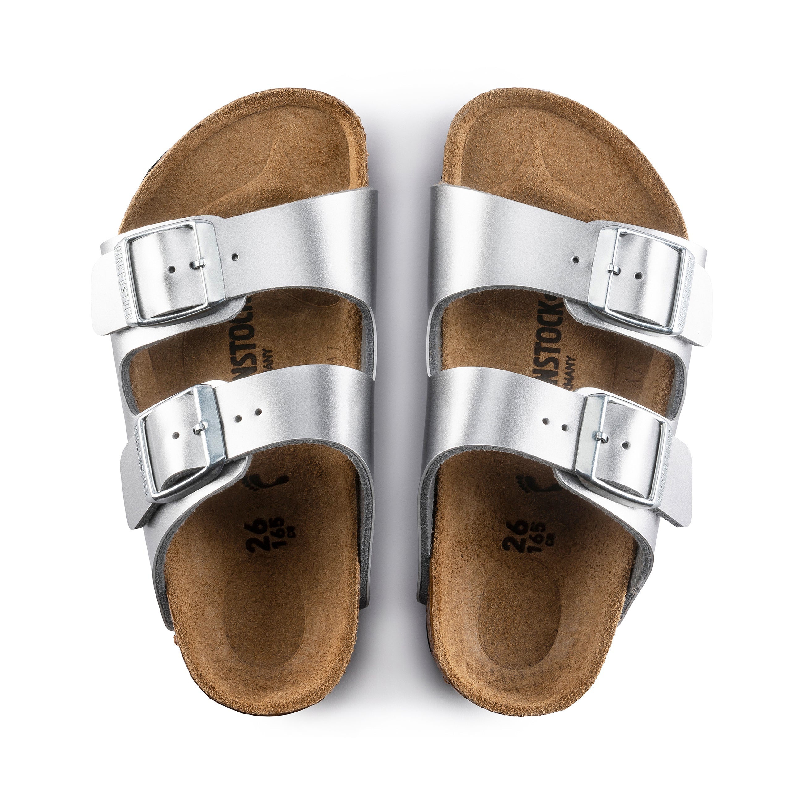 Arizona Kids Metallic Silver Birko-Flor