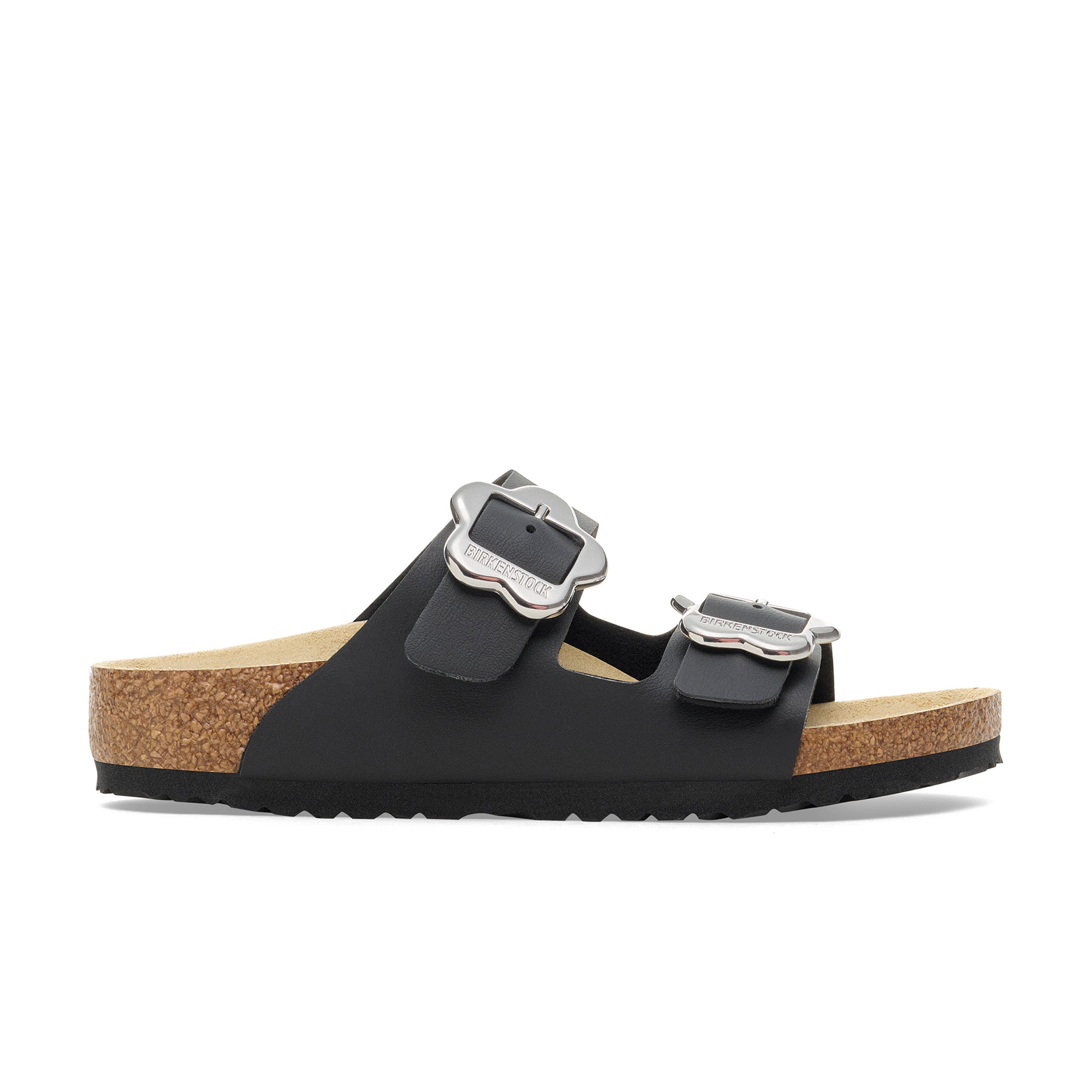 Arizona Kids Flower Buckle Black Birko-Flor