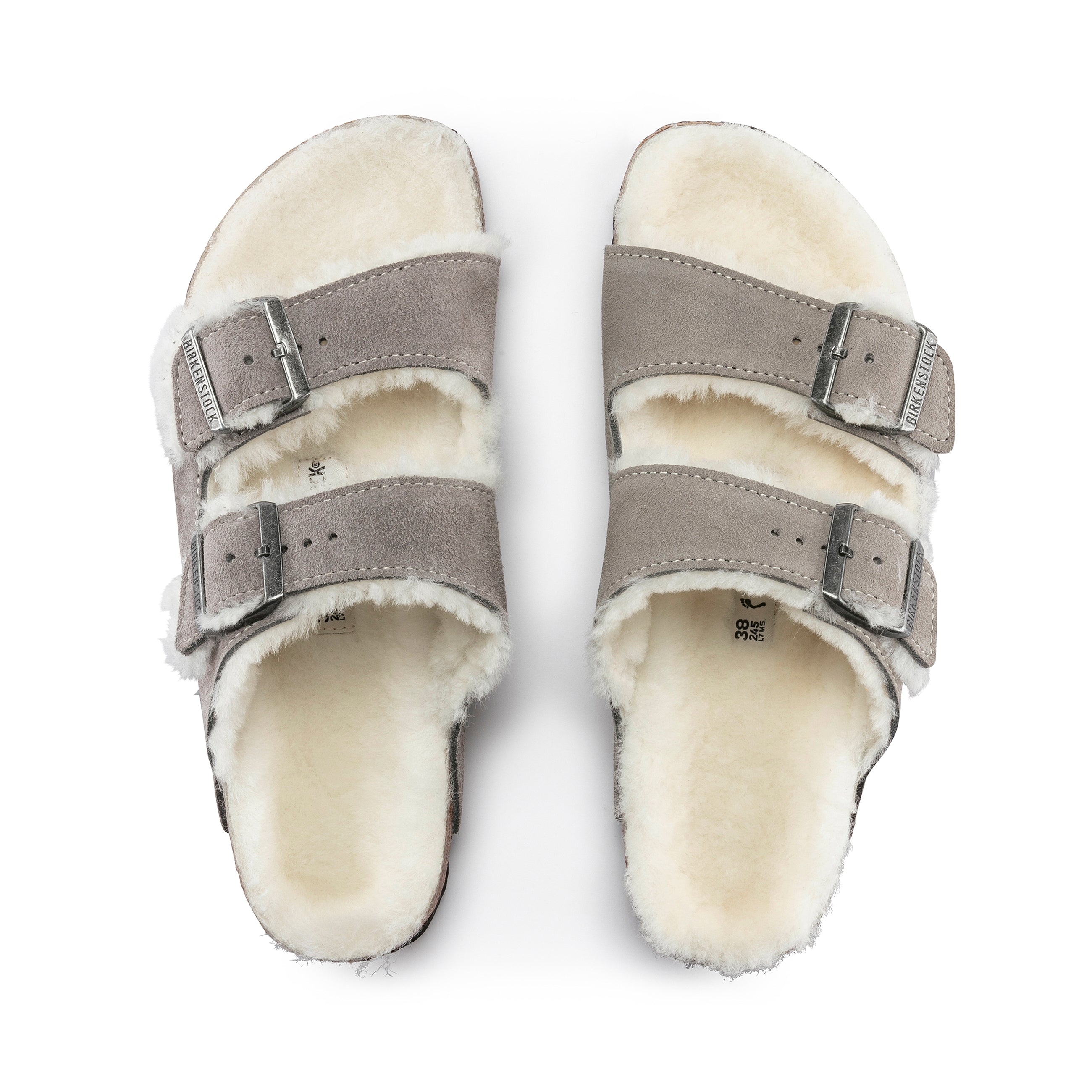 Arizona Shearling Stone Coin Suede Leather