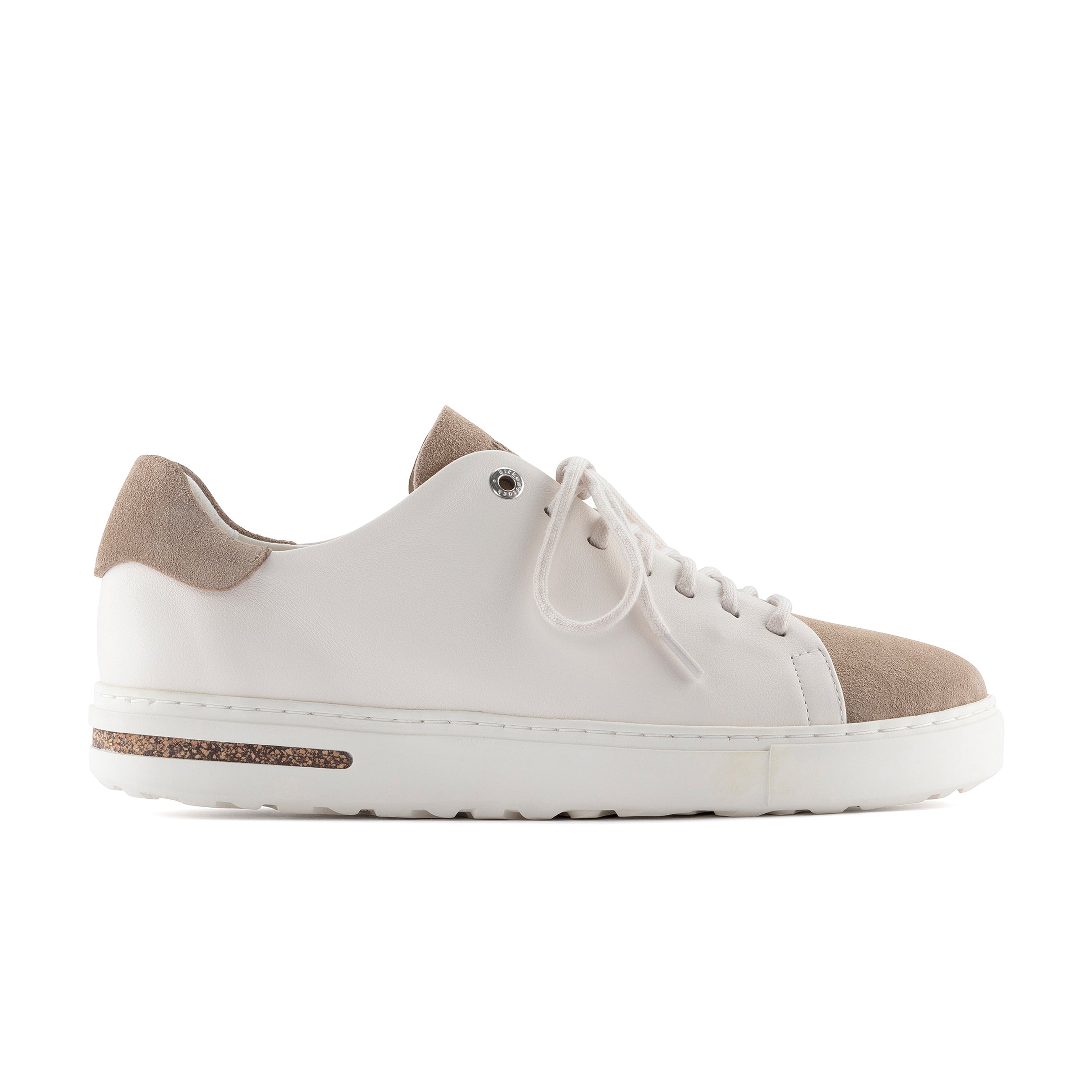 Bend Low Grey Taupe/Eggshell Smooth Leather