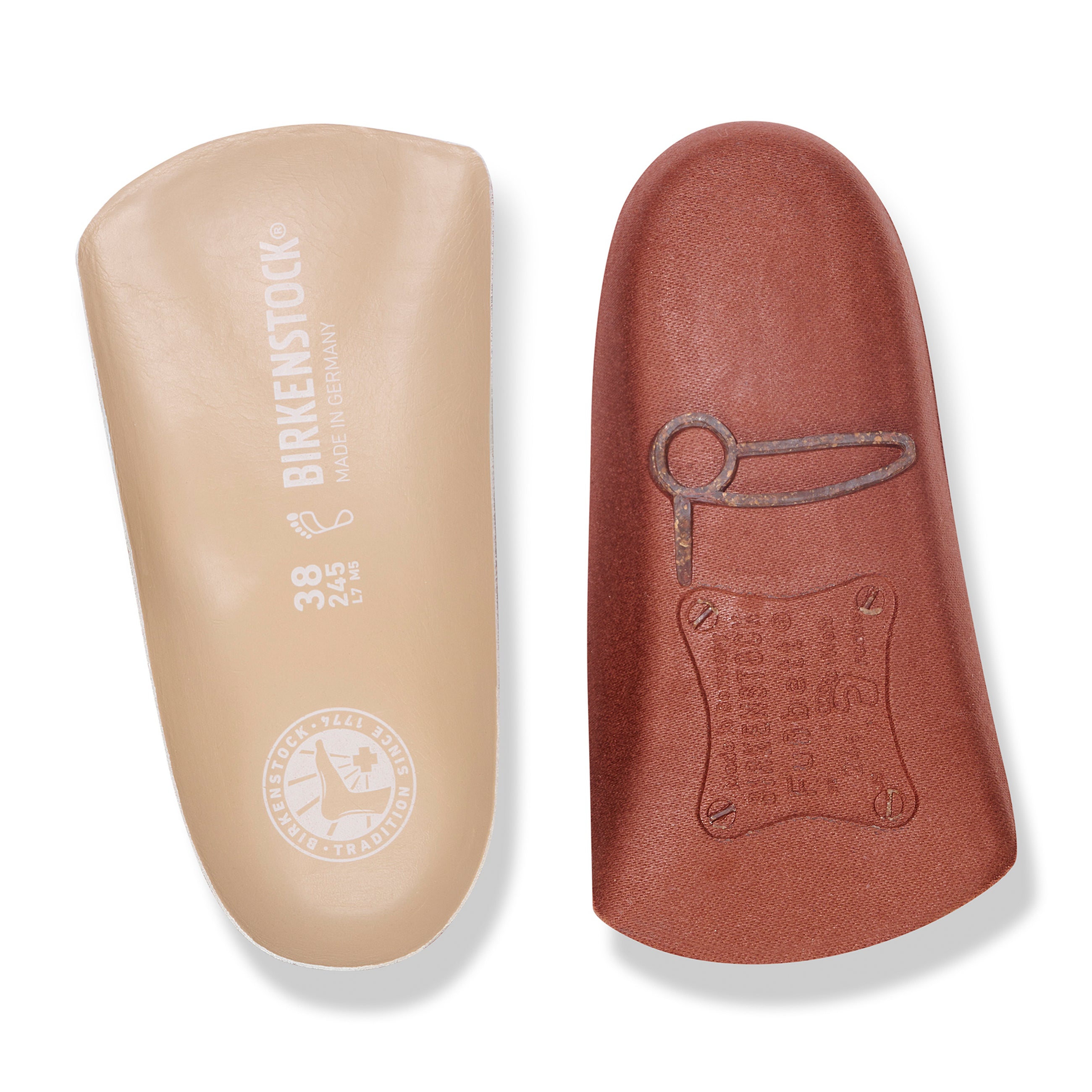 Blue Footbed Leather