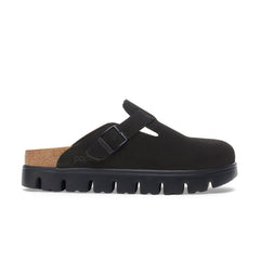 Boston Chunky Black Suede Leather