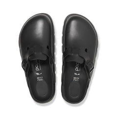 Boston Chunky Exquisite Black Smooth Leather