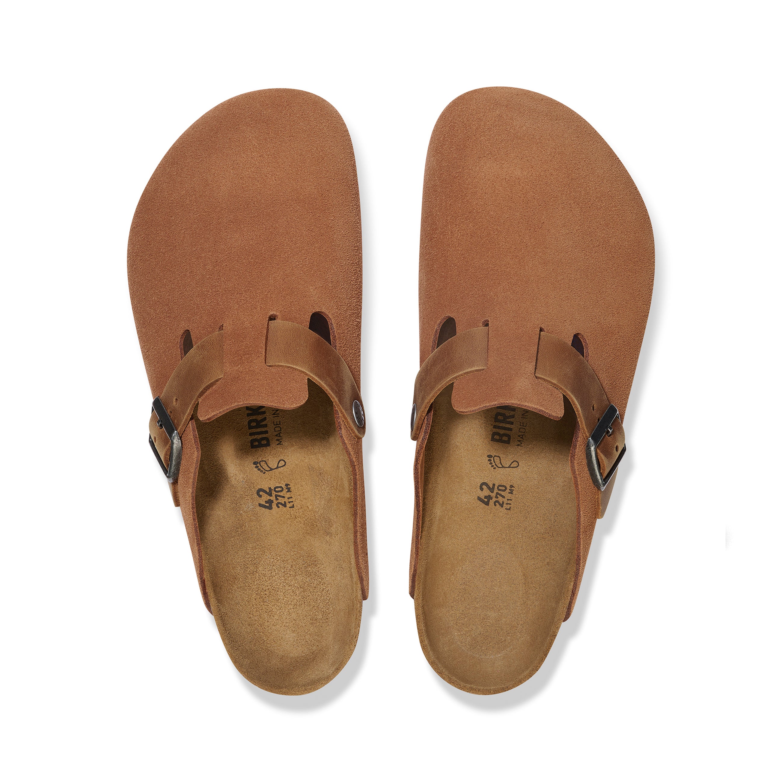 Boston Cognac Oiled/Suede Leather