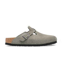 Boston Stone Coin Embossed Suede Leather