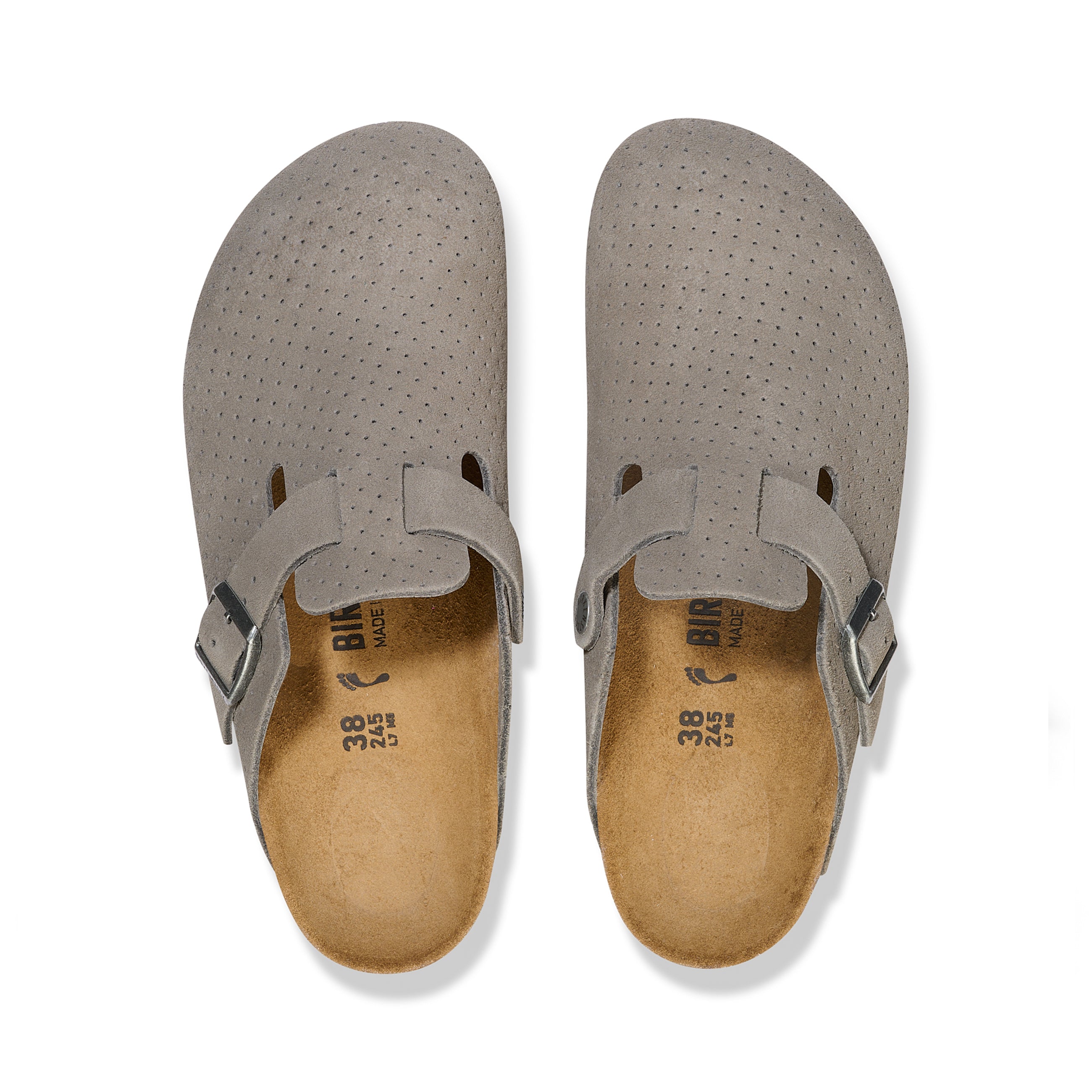 Boston Stone Coin Embossed Suede Leather