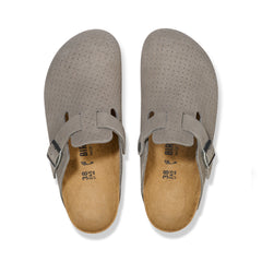 Boston Stone Coin Embossed Suede Leather