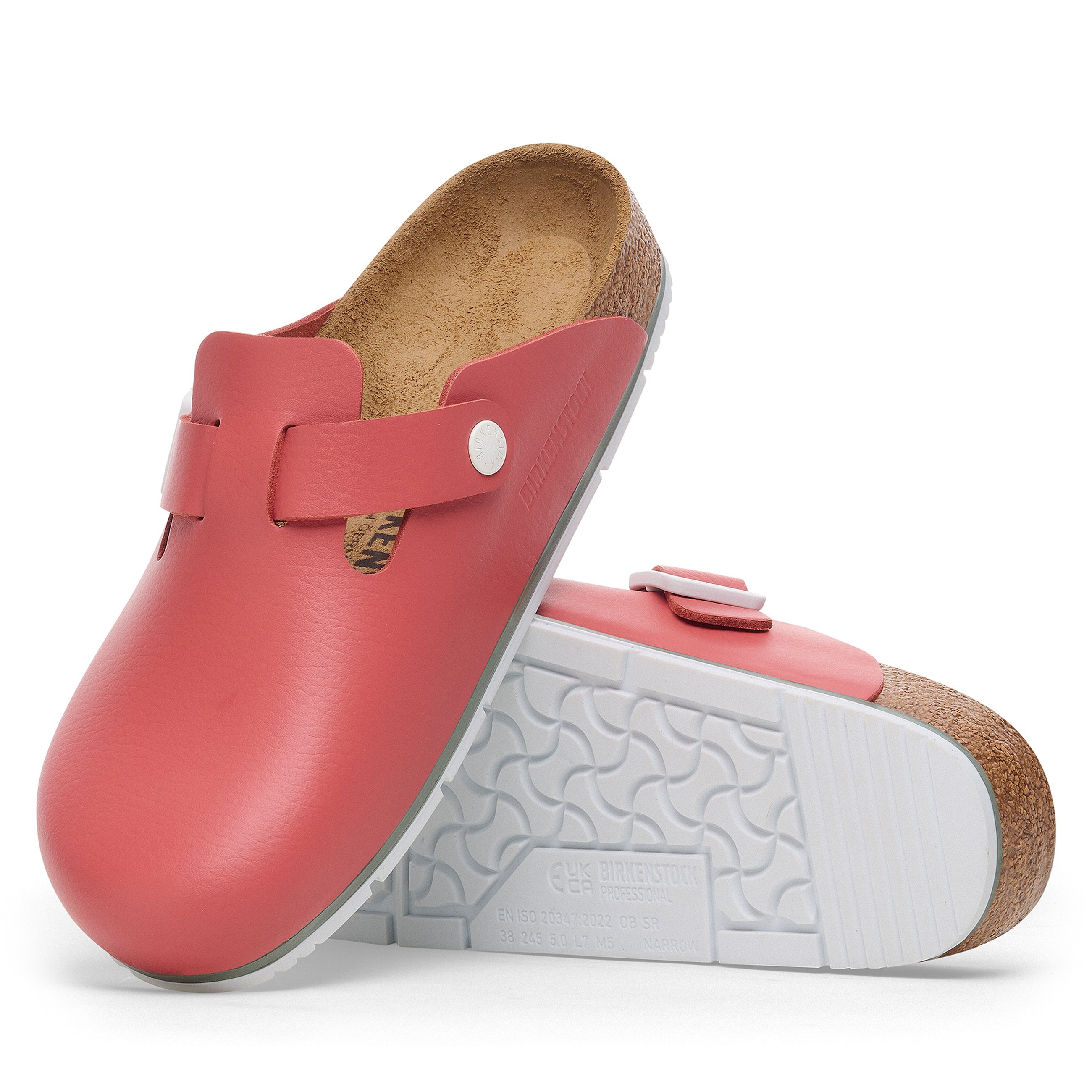 Boston Pro Mars Red PU Coated Natural Leather