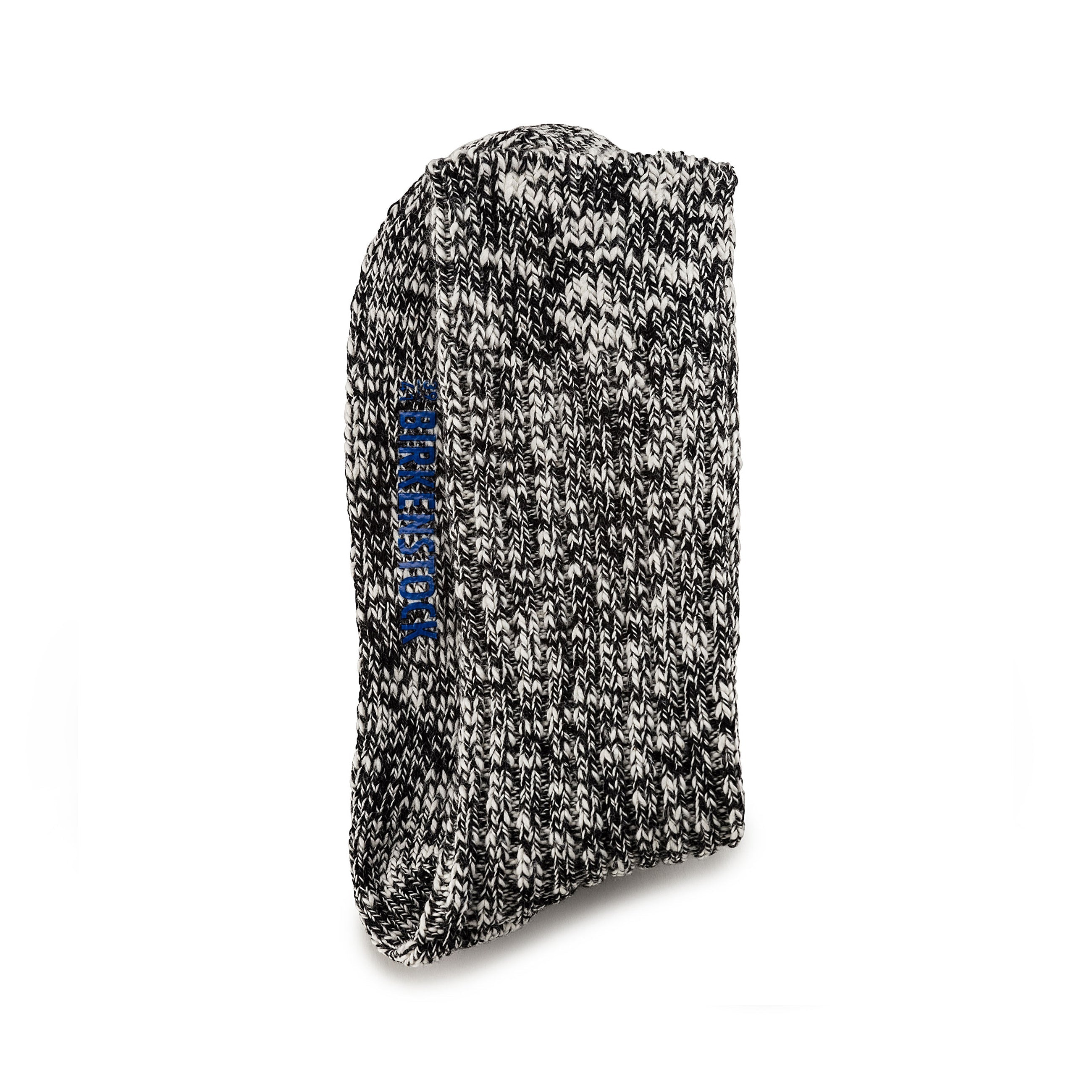 Cotton Slub Socks W Black Grey
