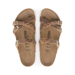 Franca Braided Cognac Oiled Leather