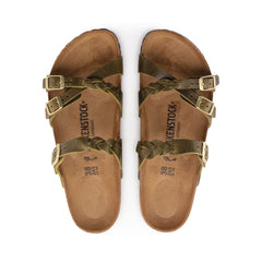 Franca Braided Green Olive Oiled Leather
