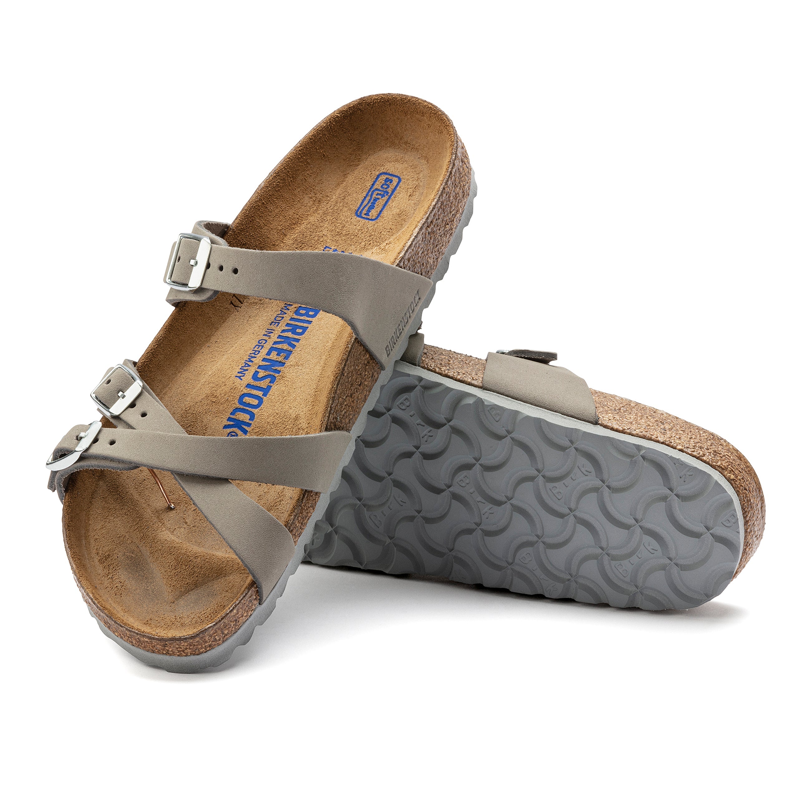 Franca SFB Dove Grey Nubuck Leather