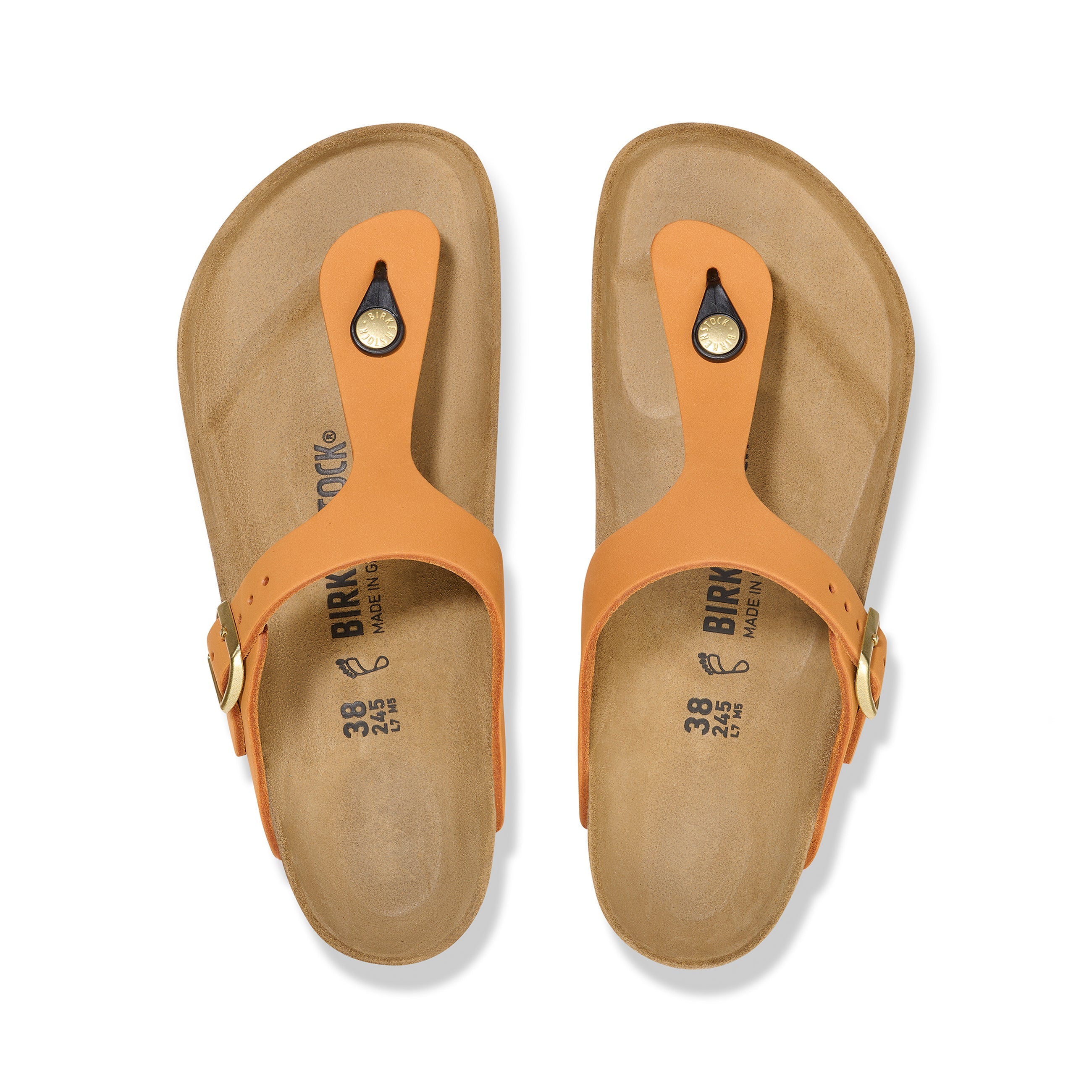 Gizeh Burnt Orange Nubuck Leather