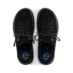 Honnef Low Black Suede Leather