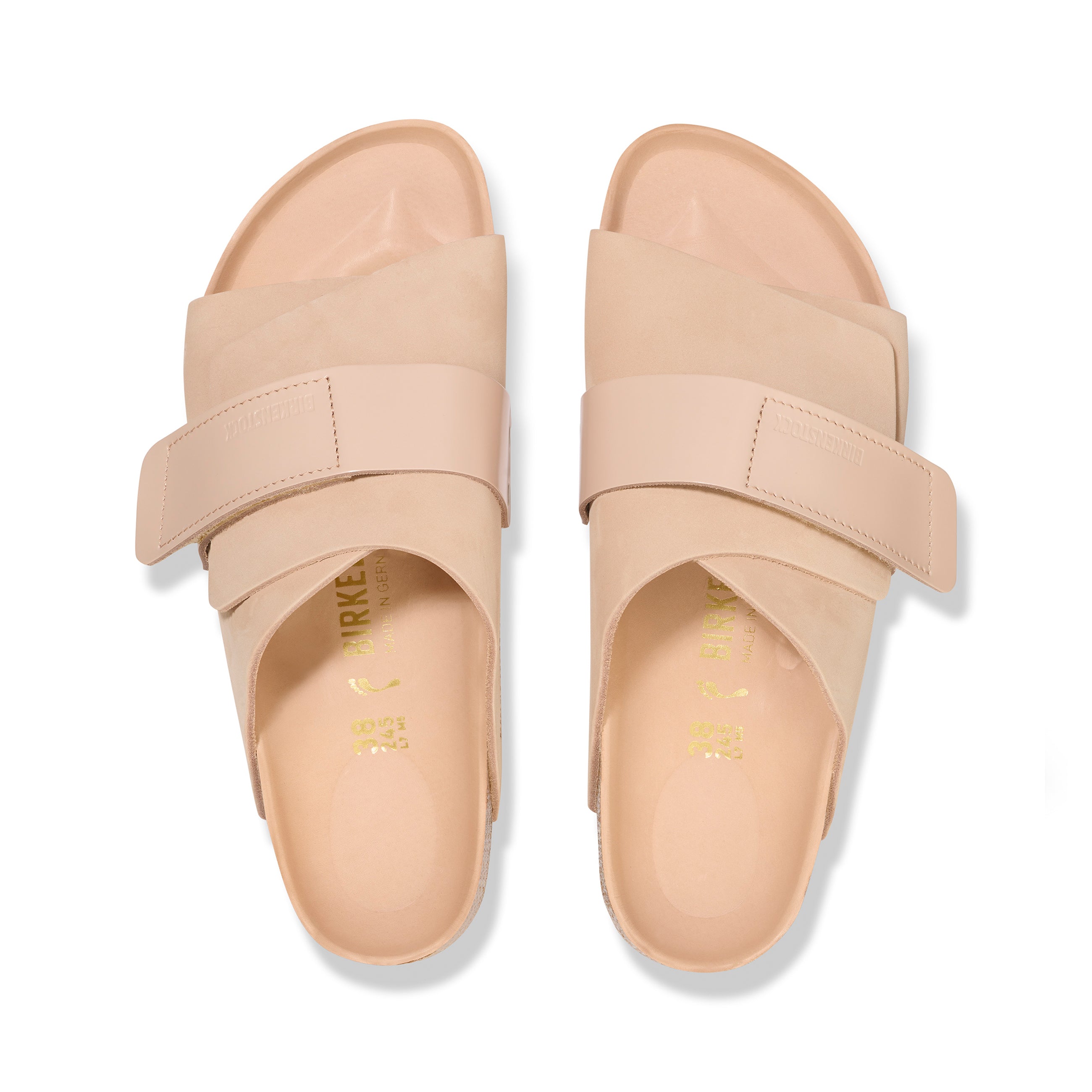 Kyoto High Shine New Beige Nubuck Leather