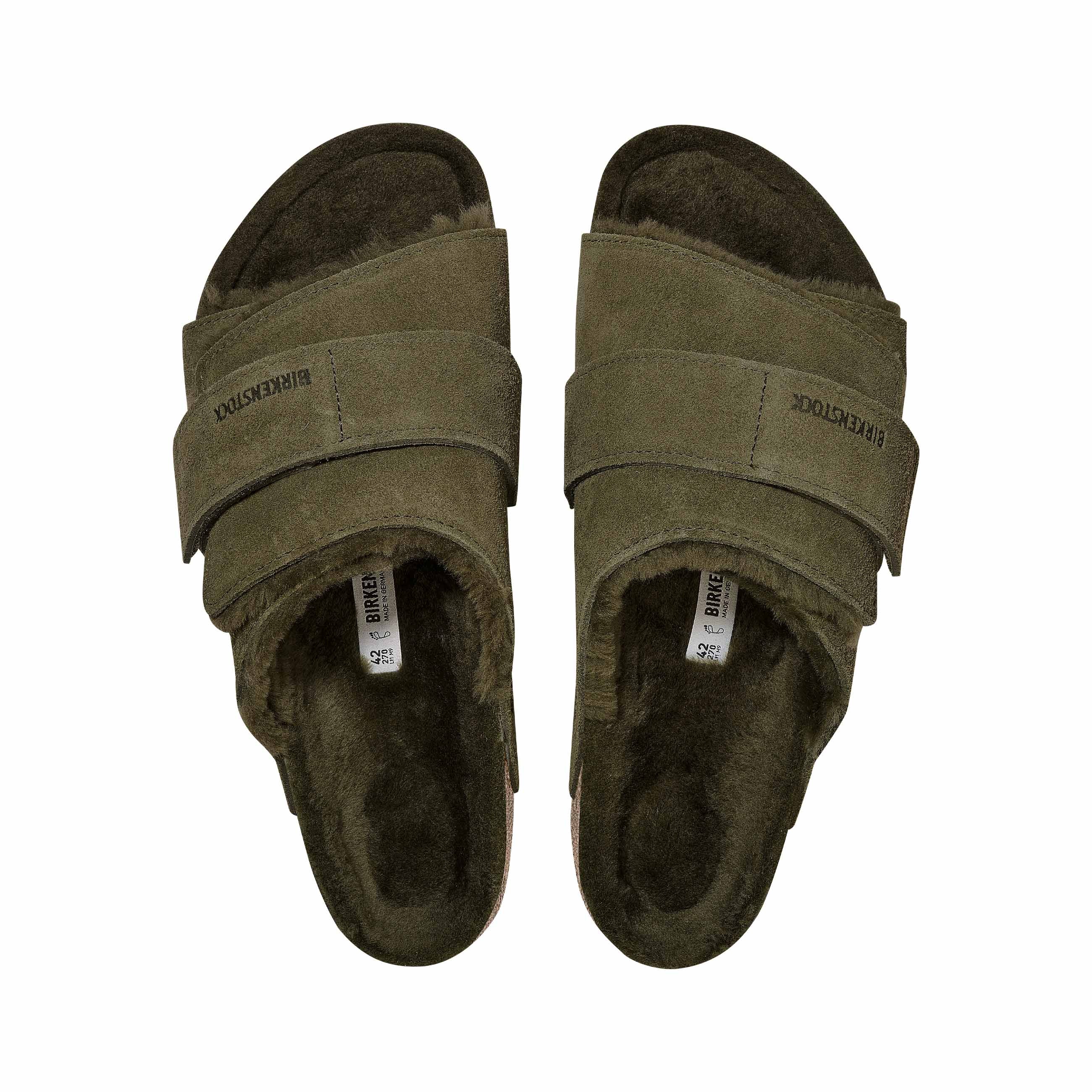 Kyoto Shearling Thyme Suede Leather/Shearling